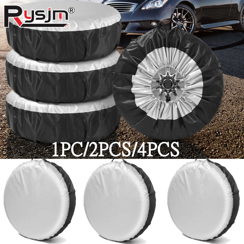 Fit 13-19 zoll 19-23 zoll Reifen Ersatz Lagerung Taschen Auto SUV Reserverad Abdeckung Fall Weiß Reifen rad Schutzhülle 1 pc/2 stücke/4 Stücke