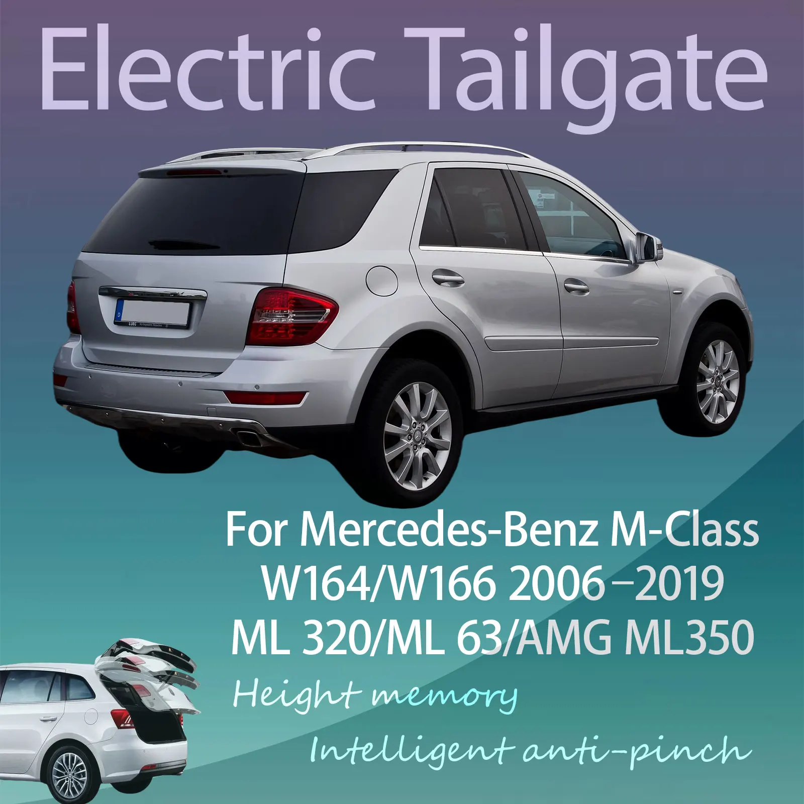 For Mercedes-Benz M-Class W164/W166 ML 320/ML 63/AMG ML 350 lifting Anti-pinch Refitting of Electric Tailgate with Sensor Tru