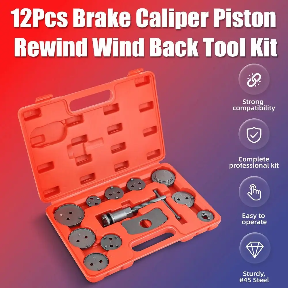 

Инструмент для ремонта автомобиля, набор инструментов для суппорта дискового тормоза, перемотка поршня, прецизионный поршневой компрессор дискового тормоза, универсальная регулировка цилиндра