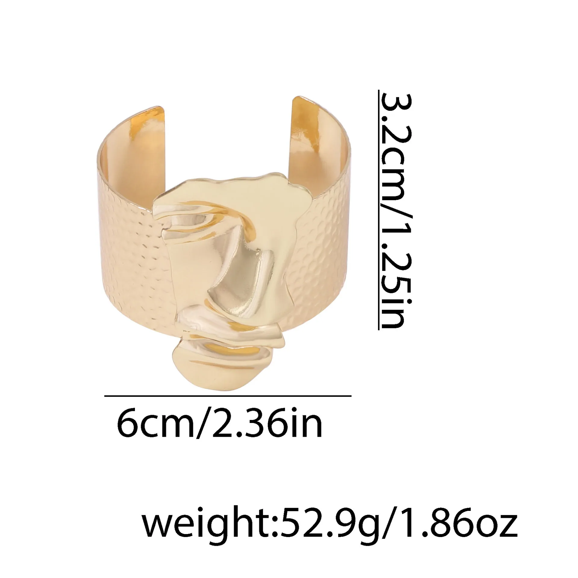 New Exaggerated Unique Design Face Geometry Ring Bracelet Earring Set for Women Minimalism Fashion Charm Jewelry Accessories