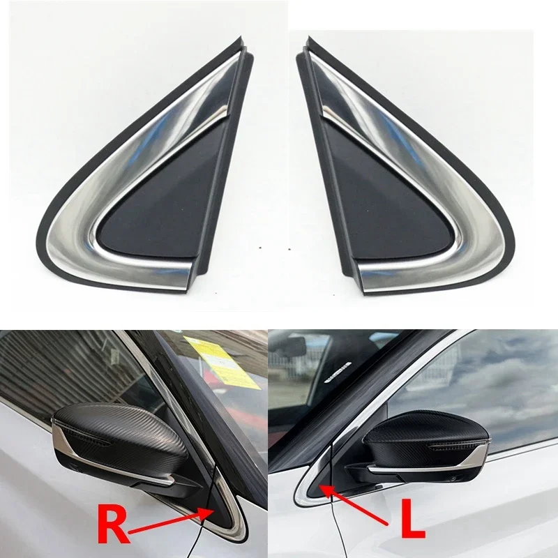 Car Exterior Rearview Mirror Door Trim Cover Front Window Triangle Plate Frame For Geely Coolray SX11 2018-2022