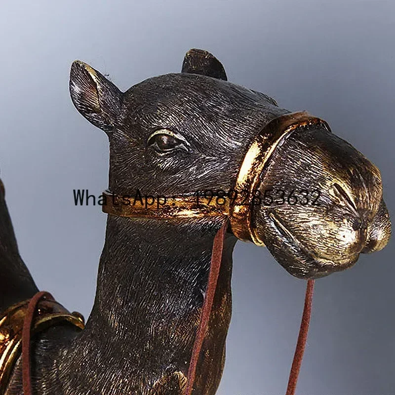 u11 Resin Crafts Camel Dromedary Camel Indian Style Simulation Animal Sculpture Decorative Figurines Home Decoration Accessor
