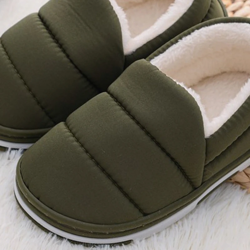 Toddler Baby Boy Slippers for Girl Winter Warm Casual Garden Shoes Waterproof Anti-slip Sole Loafers Classic Solid Kids Footwear