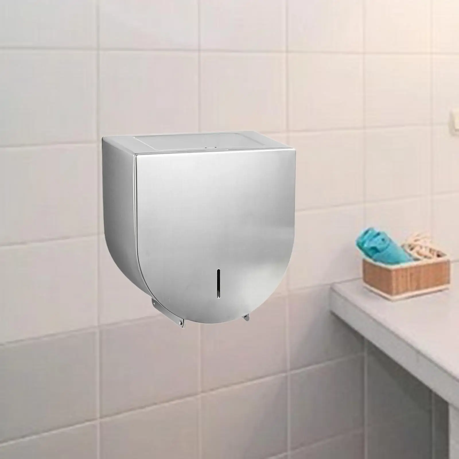 Toilet Paper Holder Easy to Install Waterproof Large Capacity Toilet Tissue Holder for Schools Shopping Malls Banks Toilets Home