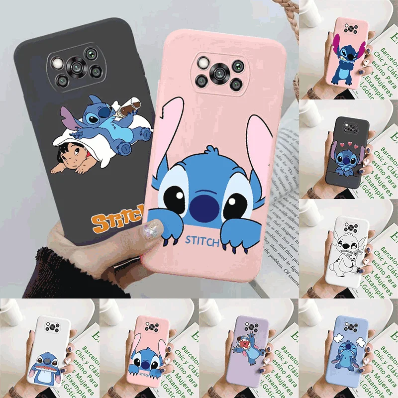 Stitch Case For Poco X3 Pro X 3 NFC PocoX3 Protective Cover Anime Cartoon Soft Silicone Funda For PocoX3Pro Bags Bumper Capa