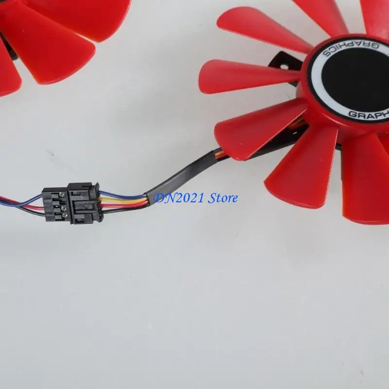 F3KE 2PCS Quiet Cooling Fan High Efficiency PWM Fan With LED Lighting Enhances Gaming