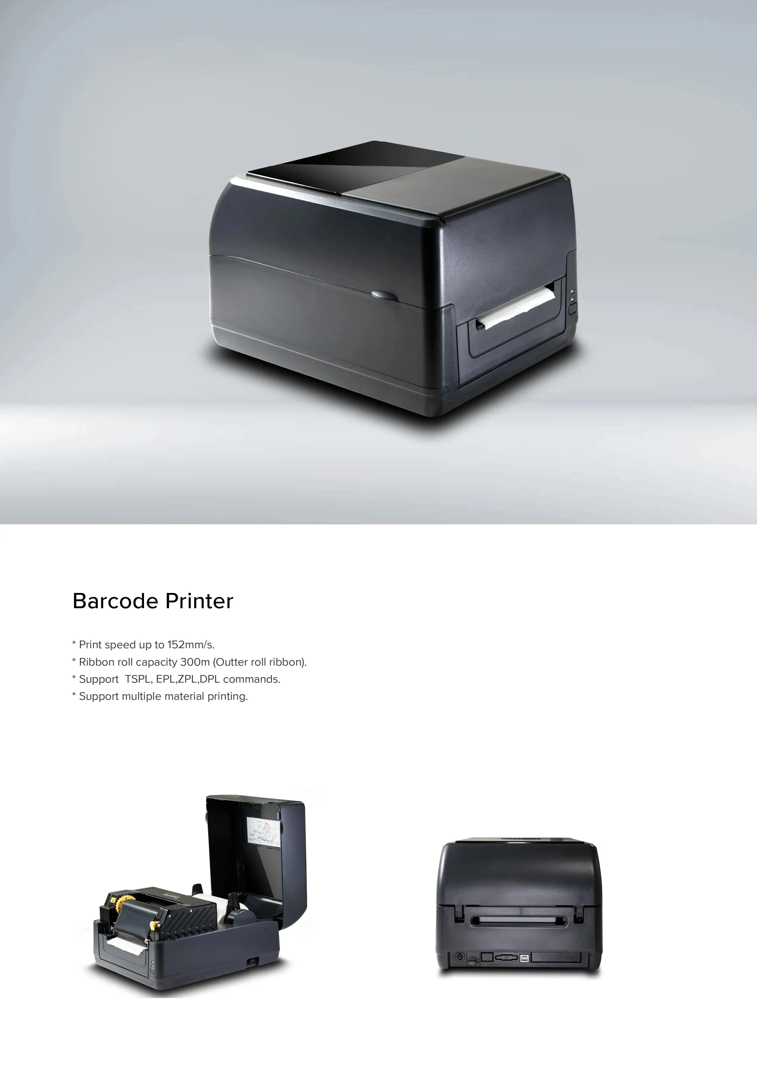 2026 4-inch 203DPI/300DPI Premium Desktop Thermal Transfer Barcode Label Printer In Stock