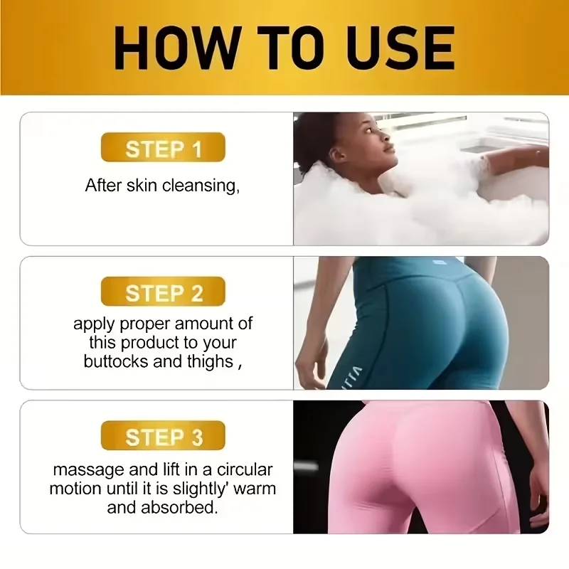 Firming and Plumping Butt Cream 60g Butt Lifting and Shaping Care Cream Nourishing Formula Deeply Moisturizes and Brightens Butt Skin Suitable for Various Body Types Body Massage Cream - view 6