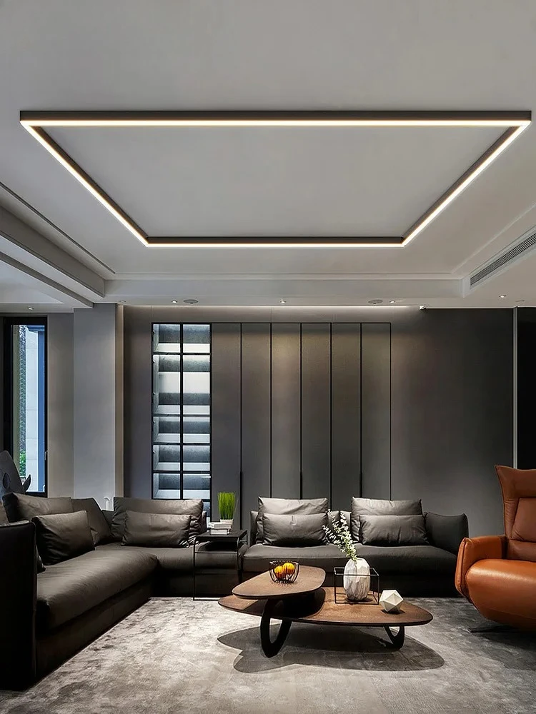 Modern Minimalist Nordic Solid Wooden Long Strip LED Home Ceiling Lights Creative Lamps for Children's Room Decoration Chandelie