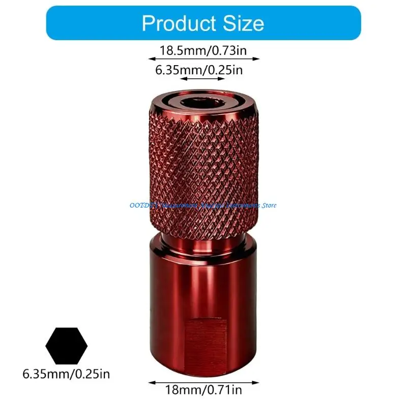 367D Multipurpose 49.4Mm To 6.35Mm Shanks Fittings Converters Adapter For Angled Grinder Tool Easy Tool Switching