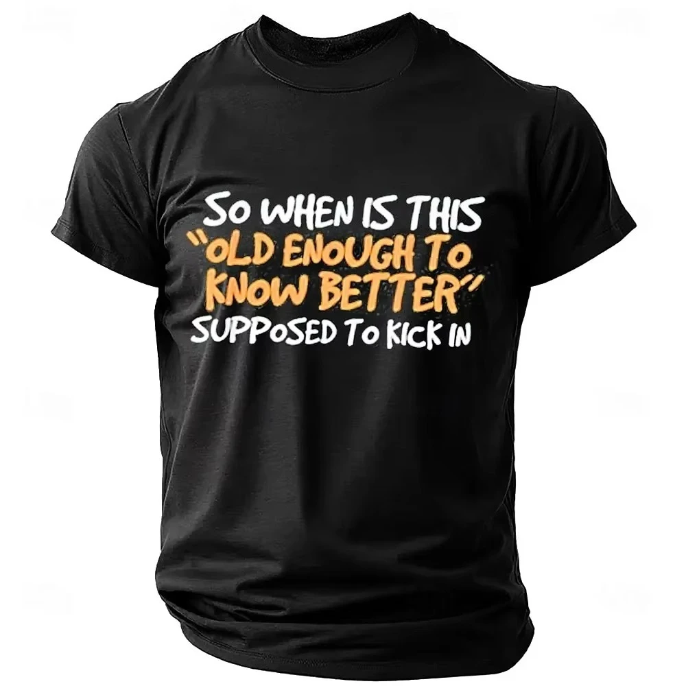 

2025 new Funny T Shirt Short Sleeve T shirt Print Crew Neck Shirt Fashion Daily Street Summer Spring Clothing