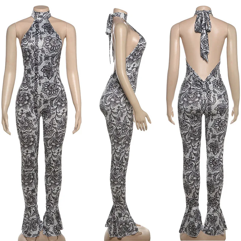 مثير الأزهار طباعة مضيئة بانت بذلة المرأة الرسن أكمام عارية الذراعين Ruched Bodycon السروال القصير ملهى ليلي حفلة Catsuit وزرة