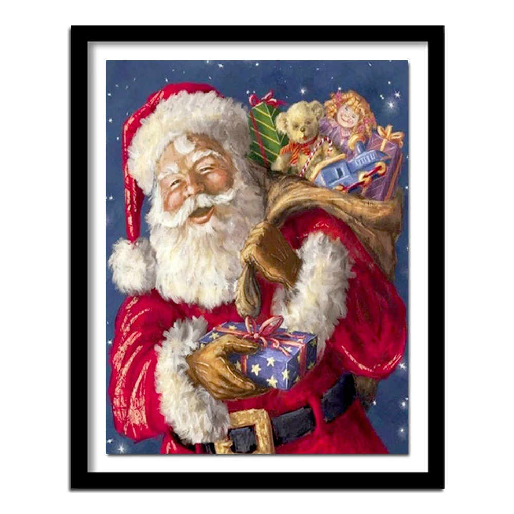 Santa Claus and baby DIY Diamond Painting Cross Stitch Diamond  Needlework Embroidery Art Christmas Decoration