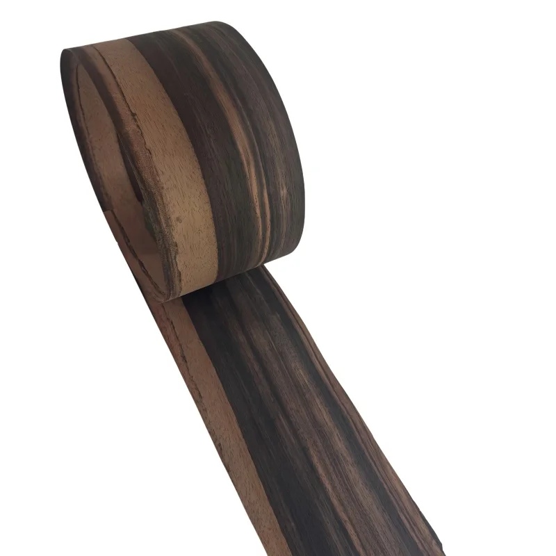 

2Pcs Bookmatched Ebony Wood Veneer 0.5mm – Guitar Body Top, Furniture Veneering, Marquetry, Cabinet Trim – 140x15cm