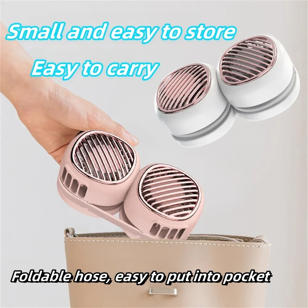 Hanging Neck Fan Digital Display Power Ventilador Bladeless Neckband Fan Portable Mini Air Cooler USB Rechargeable Electric Fans