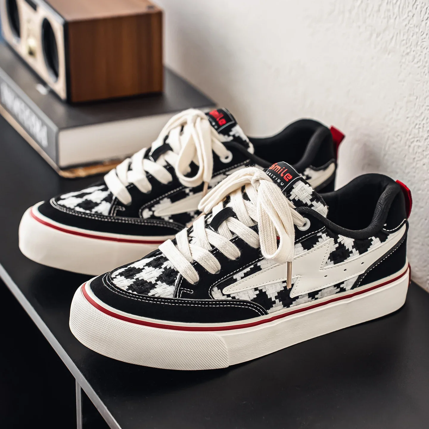 Quickly Step Men's Low Top Canvas Shoes Spring 2026 Casual Sports Trendy Versatile Breathable Round Toe Flat Heel Rubber Sole