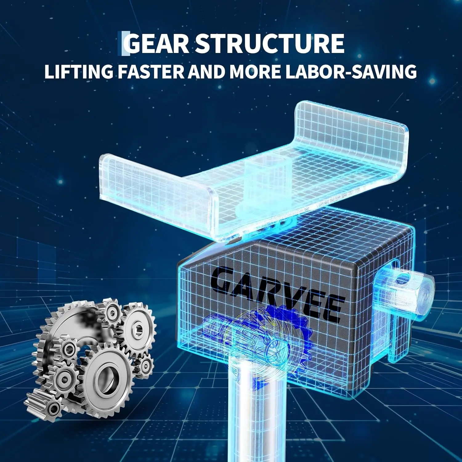 Garvee 4PCS Hand Crank Trailer Jack 20000Lbs Capacity Heavy-Duty Steel Rv Stabilizer Jacks Adjustable Swing Down Outriggers for Campers, Travel Trailers & RVs