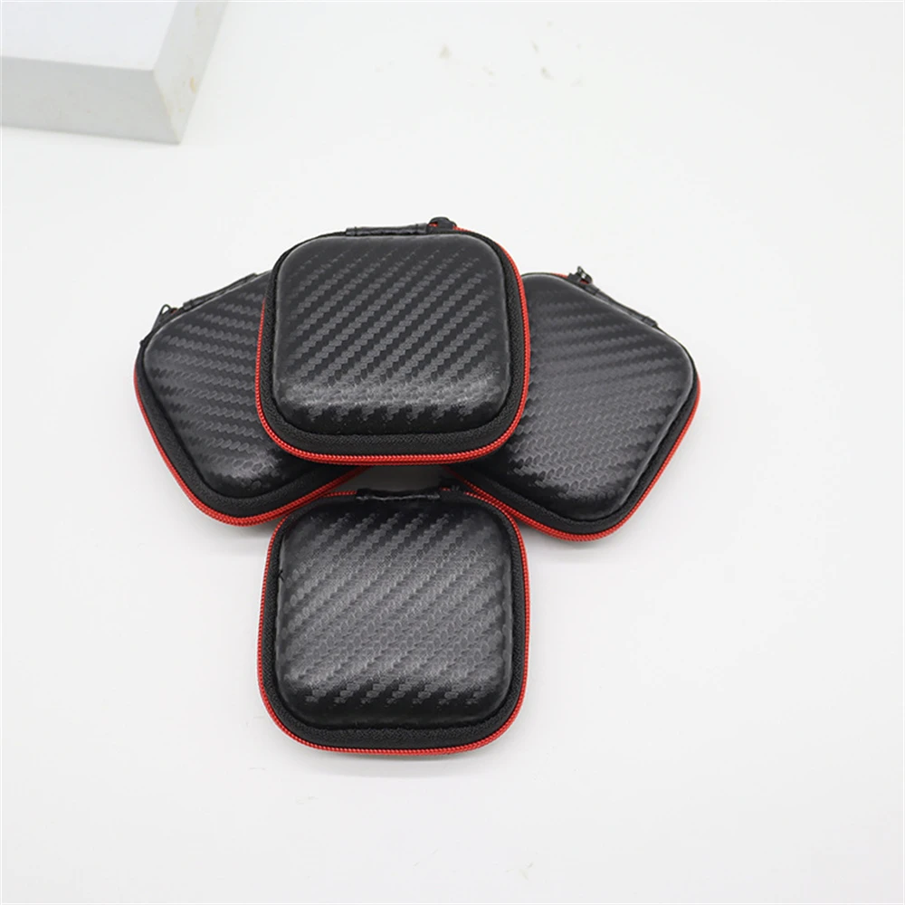 Headset Bag Easy Storage High-grade Atmosphere Red Embossing Process Headphone Protective Cover Leather Storage Bag Eva Material