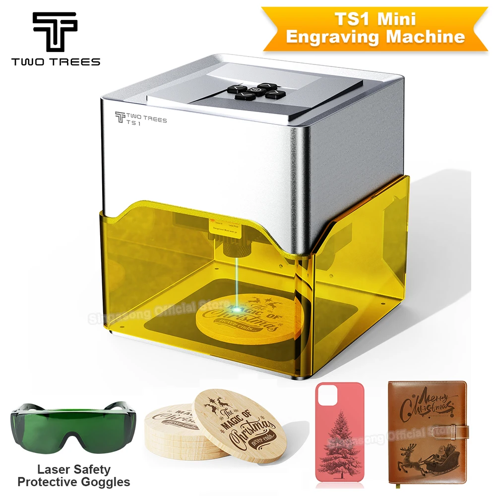 TwoTrees TS1 Laser Engraver 3W Mini Laser Engraveing Machine Support Bluetooth Connection APP Control Speed 3000mm/min A4988