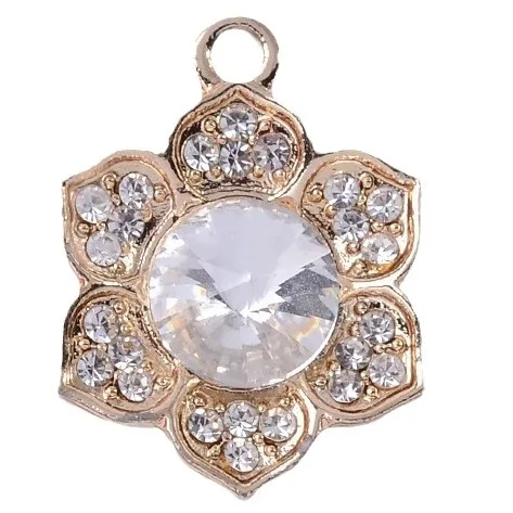 كامل الماس زهرة توليب الأشعة فوق البنفسجية اللون الاحتفاظ سبائك الملحقات DIY مزاجه شخصية أقراط أقراط اكسسوارات المواد