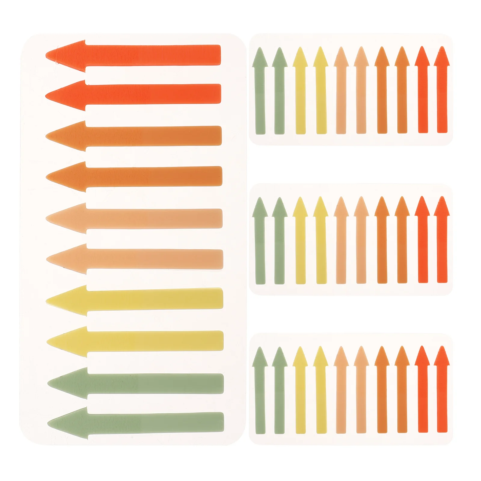 4 أوراق علامات تبويب مؤشر لزج السهم علامات قراءة الحيوانات الأليفة الملونة شرائط صفحة قابلة لإعادة الاستخدام ملصقات ملاحظة توريد الكتب العملية