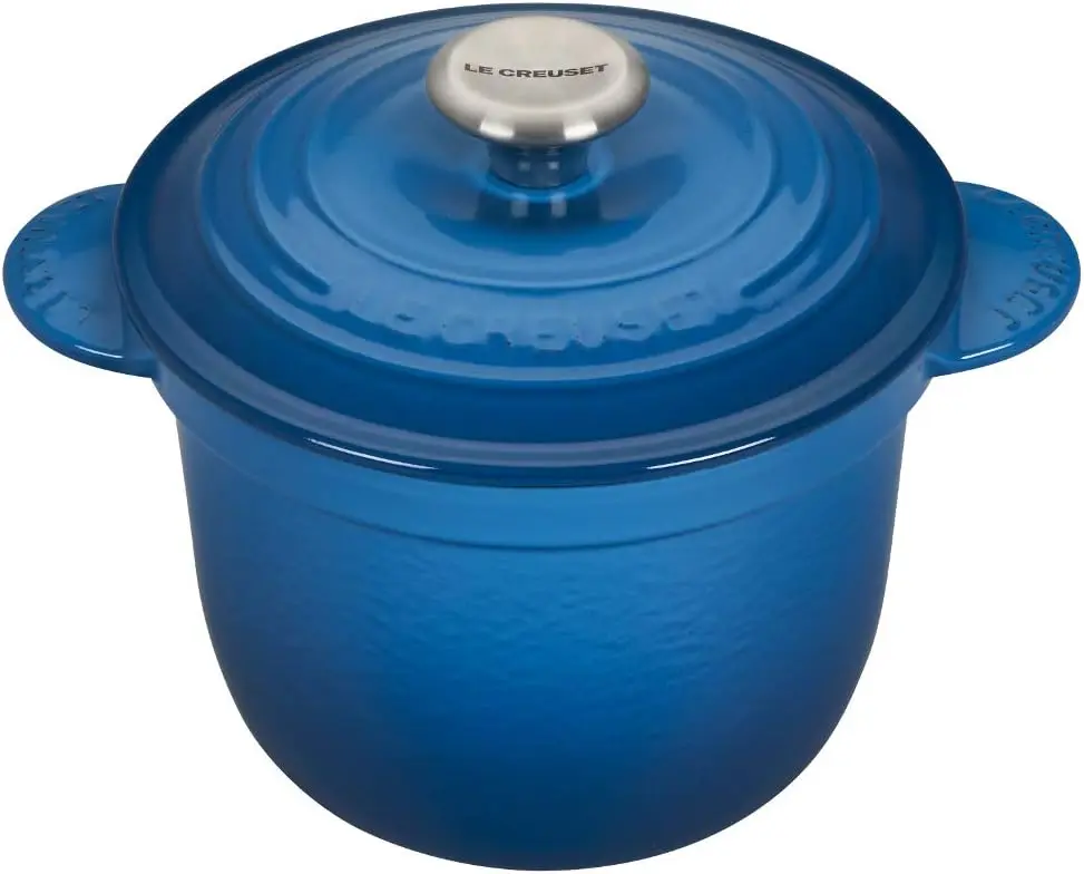 

Enameled Cast Iron Rice Pot with Lid & Stoneware Insert, 2.25 qt., Marseille