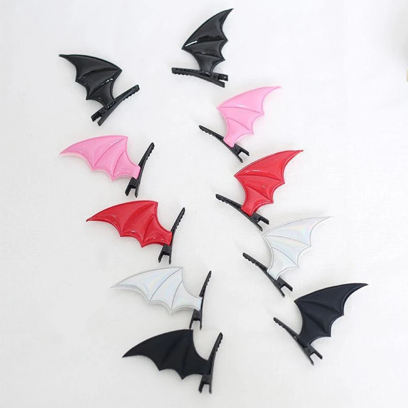 Halloween Devil Wings Hairpin Gothic Hair Clip Headdress Cosplay Hairpins