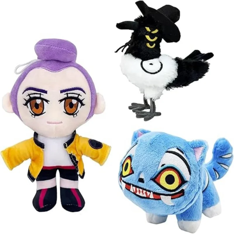 3 peças de brinquedos de pelúcia Demon-Hunters Tiger Derpy