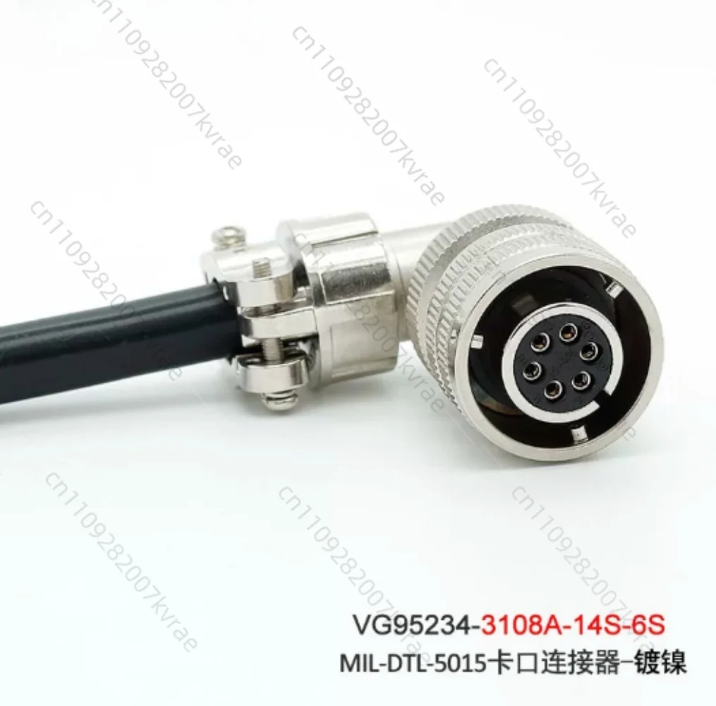 ニッケルメッキ6ピン円形航空プラグ交換用-vg95234-ca3108e-14s-6s-ca3106e-ca3102e-14s-6p対応