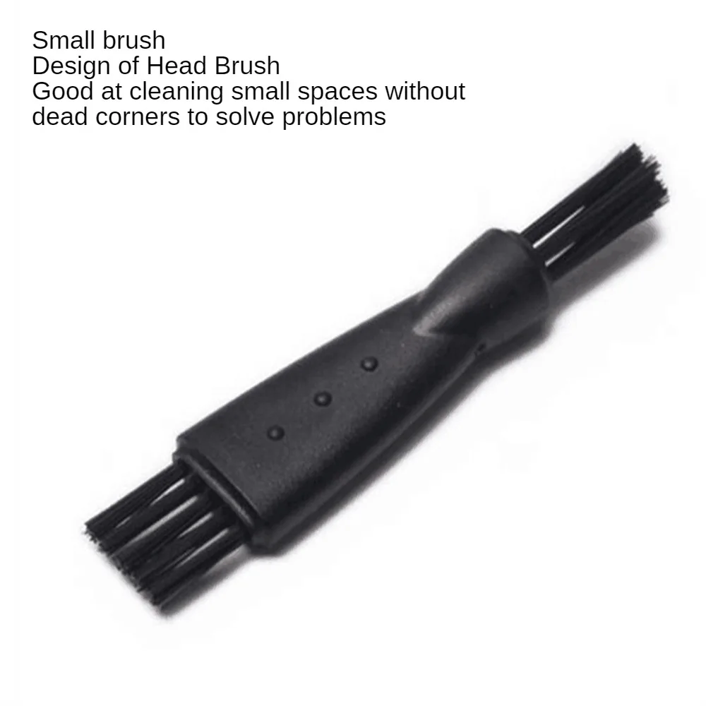 2/4/6PCS Shaver Small Bristle Brush Effective Durable Plastic Small Bristle Brush Brush Fine Brush Convenient Black