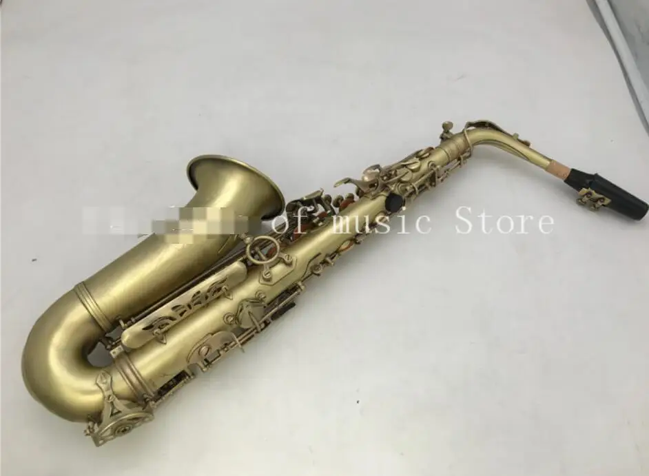 Alto Saxophone Reference SAS-54 Antique Copper Plated E-flat Professional Musical Instrument With Mouthpiece Reed Neck Free Ship