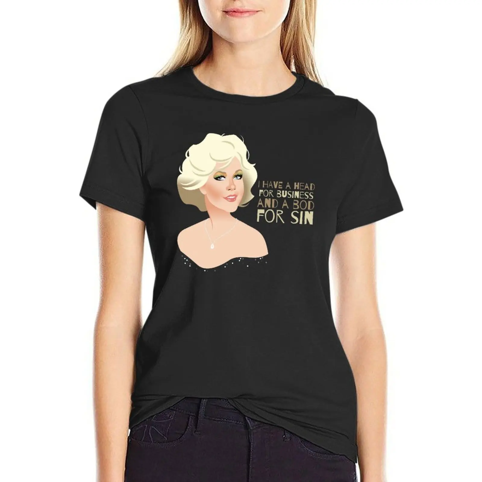 

Working girl T-Shirt vintage blacks quick-drying western t shirts for Women