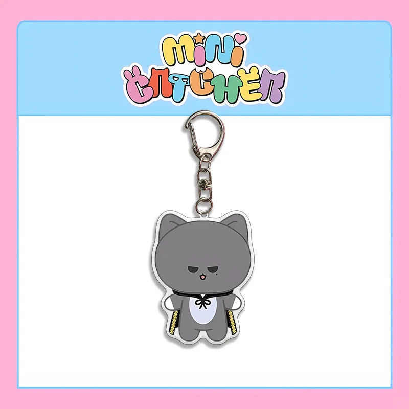 Kpop DREAMCATCHER سلسلة مفاتيح مصنوعة من الأكريليك لطيف حقيبة بنقوش كرتونية سحر سيارة كيرينغ Ji-U SUA Si-Yeon Ga-Hyeon المشجعين جمع السحر بالجملة