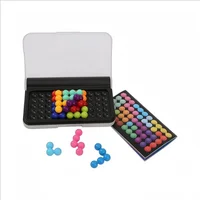 120 Challenges - Intelligence Development - 3D Puzzle Game - Classic Pyramid Beads Logical Thinking Toy 5