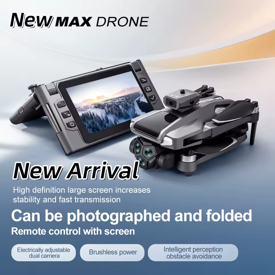 www.inwhented.com
M6 S-X1 Folding Drone with 4.5" Screen 25 Min Battery | 8K Movie Best Camera Drone With Optical Flow Positioning | Obstacle Avoidance Brushless Drone