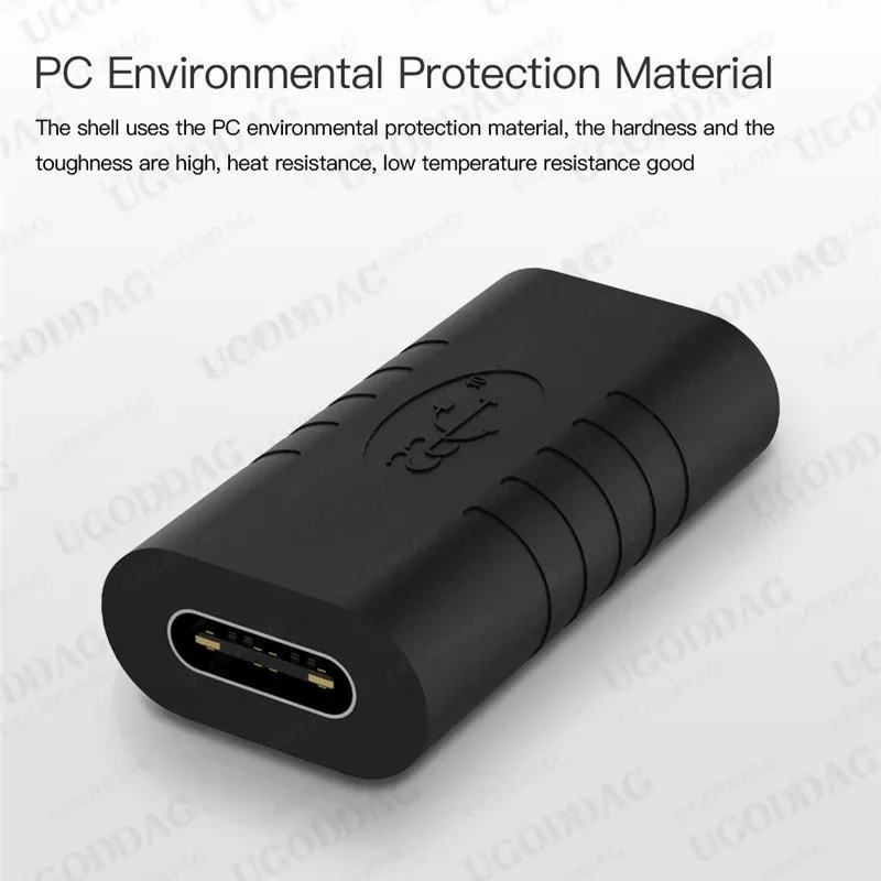 Adaptateur USB de type C convertisseur prise femelle, câble d\'extension chargeur avec synchronisation de données, pour téléphone portable et tablette