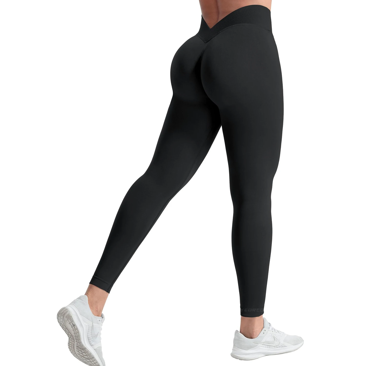 Women V Waist Butt Lifting Yoga Leggings High Waist Tummy Control Gym Workout Pants Female Athletic Fitness Tights Activewear
