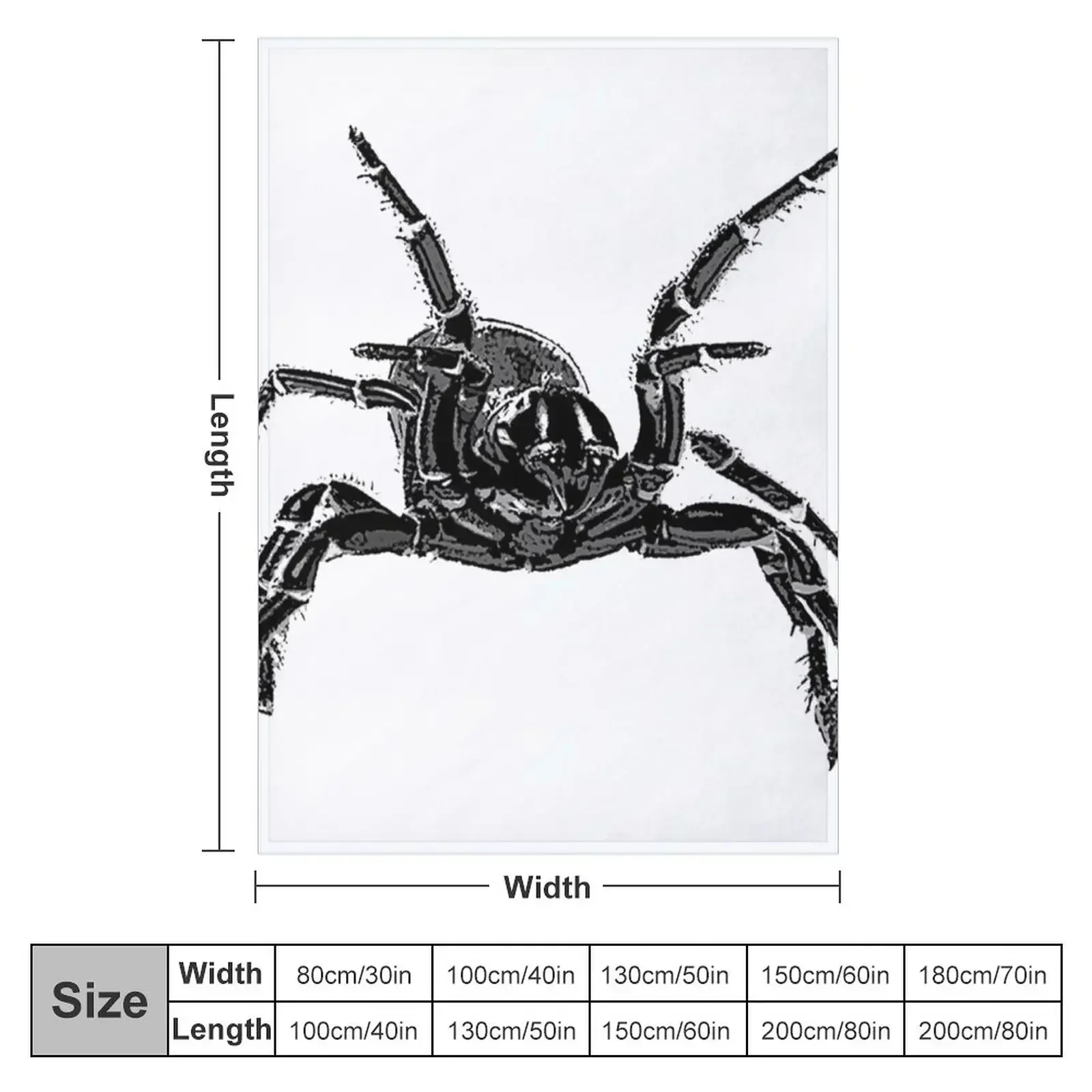 Creepy Funnel-Web Spider Throw Blanket heavy to sleep Sofa Thin Blankets