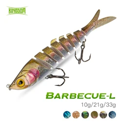 Kingdom Barbecue-L Fishing Lures Multi Jointed Sections Bait 90mm 120mm 140mm 8 Sections Artificial Hard Sea Swimming Baits