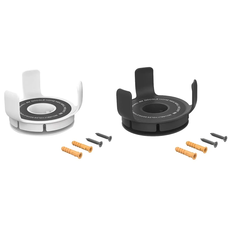 1 PCS New Wall Bracket For Google Home Mini ABS Speaker Stand Voice Assistant Plug In Bedroom Audio Stand,Black image 5