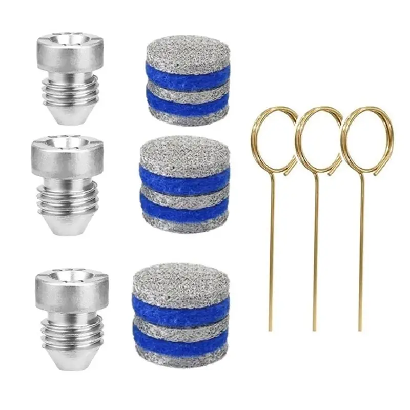 3Set 1,1 Mm Schaum Kanone Öffnung Düse Und Schaum Maker Ersatz Gewinde Düse Tipps Mesh Filter Für Schnee Schaum Lanze-ABXK