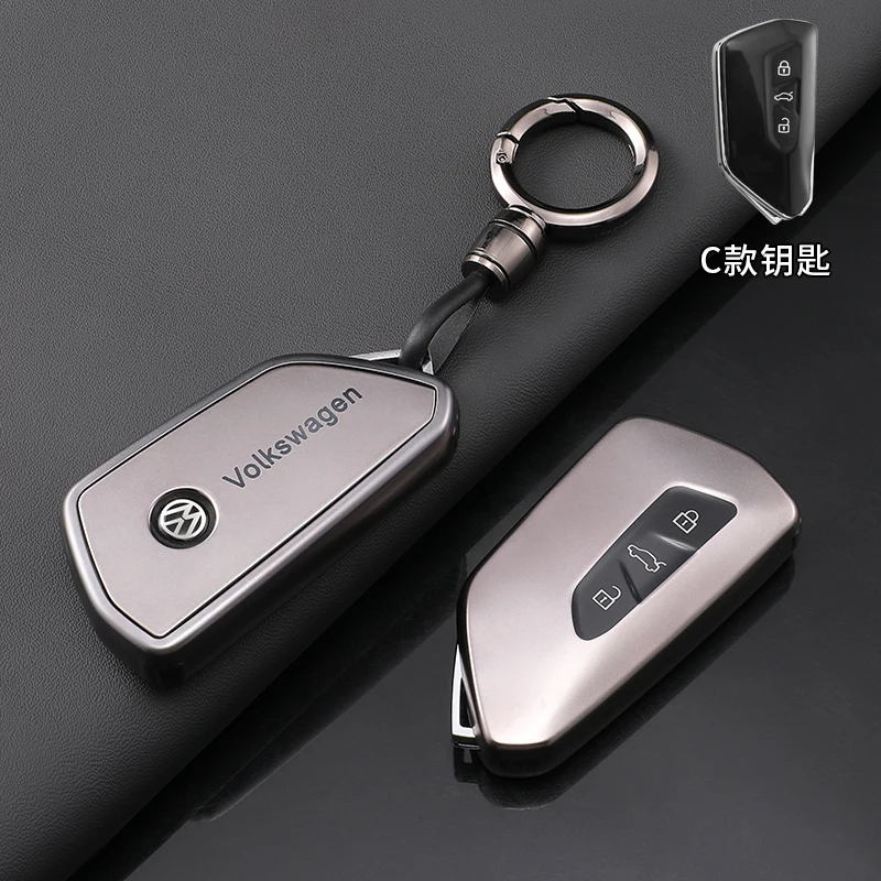 Fashion TPU Car Smart Remote Key Fob Case Cover Protector Shell Bag For VW Volkswagen Golf 8 MK8 2020 Keyless Keychain Accessory