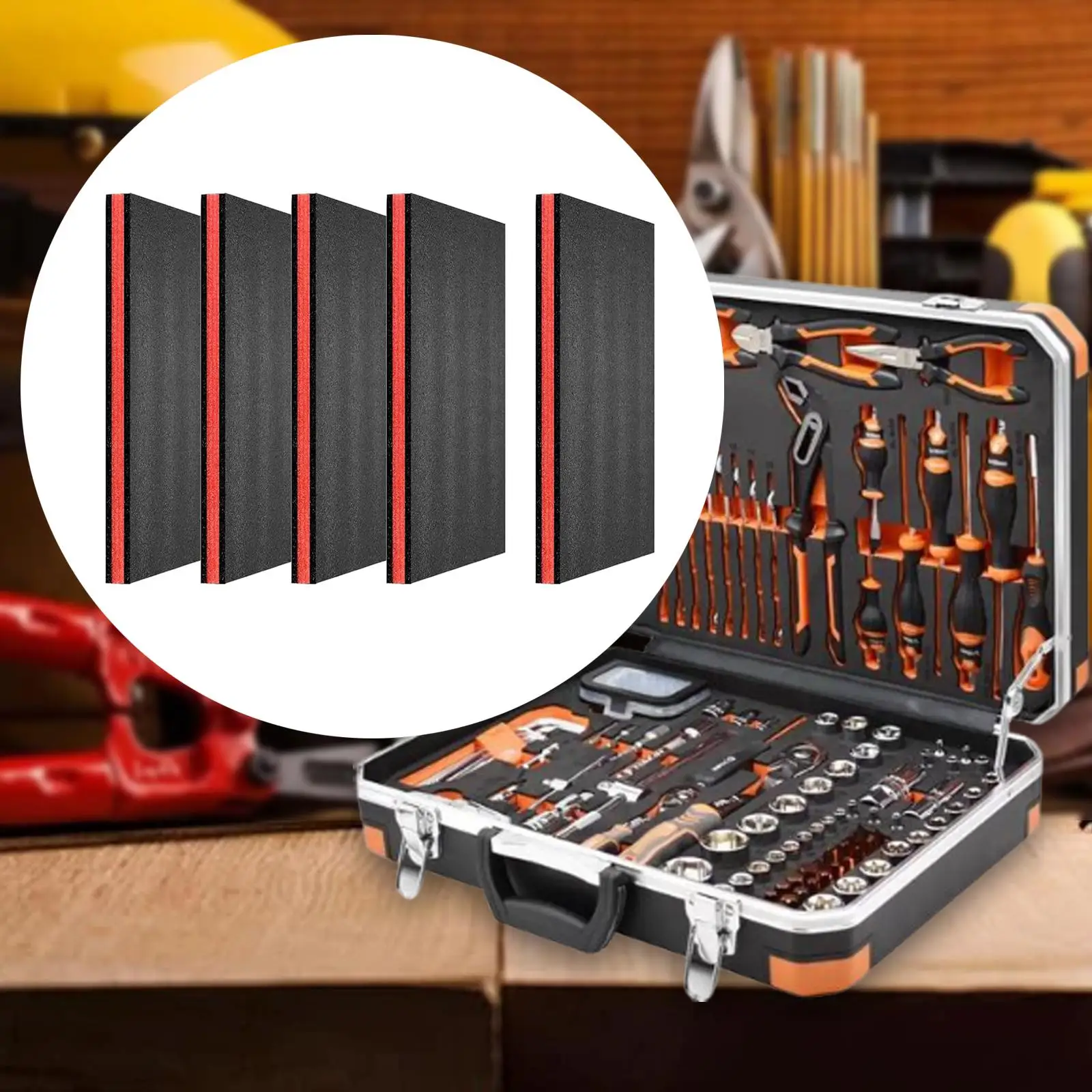 Toolbox Foam Inserts Custom Cut EPE Foam Padding Organizer Sheets for Hard Case Packing Storage Protection