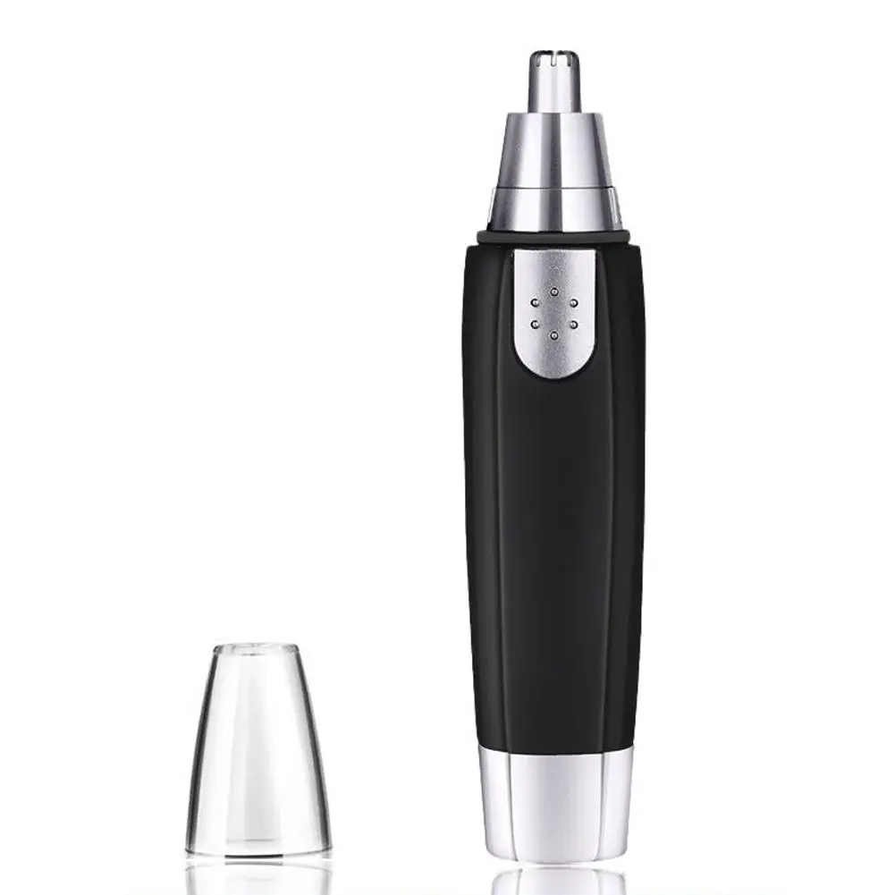 Black Electric Nose Hair Trimmer For Men And Women Available With Low Noise High Torque High Speed Motor Washable Nasal Hair