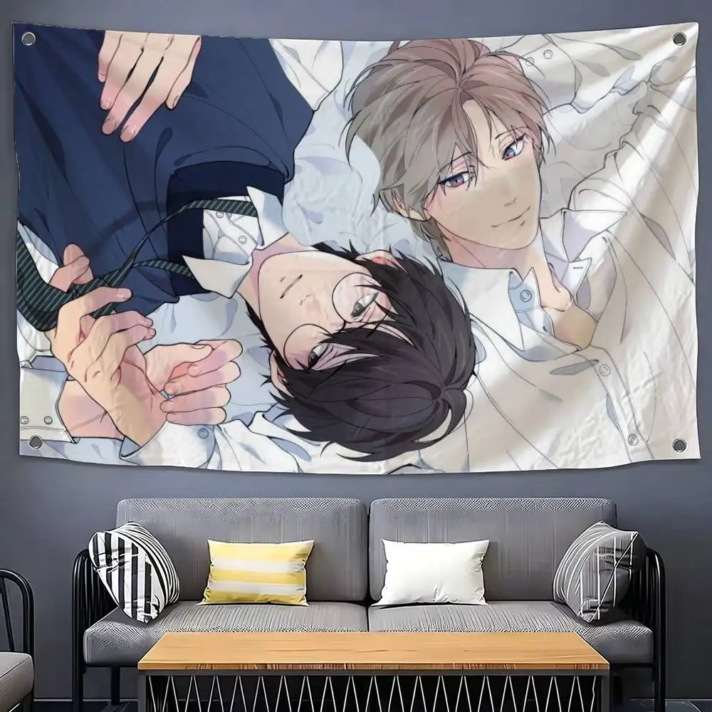 

Manga L-Lost In The C-Cloud Flags Wall Hanging Tapestry Outdoor Garage Room Decorative flag Background Blanket