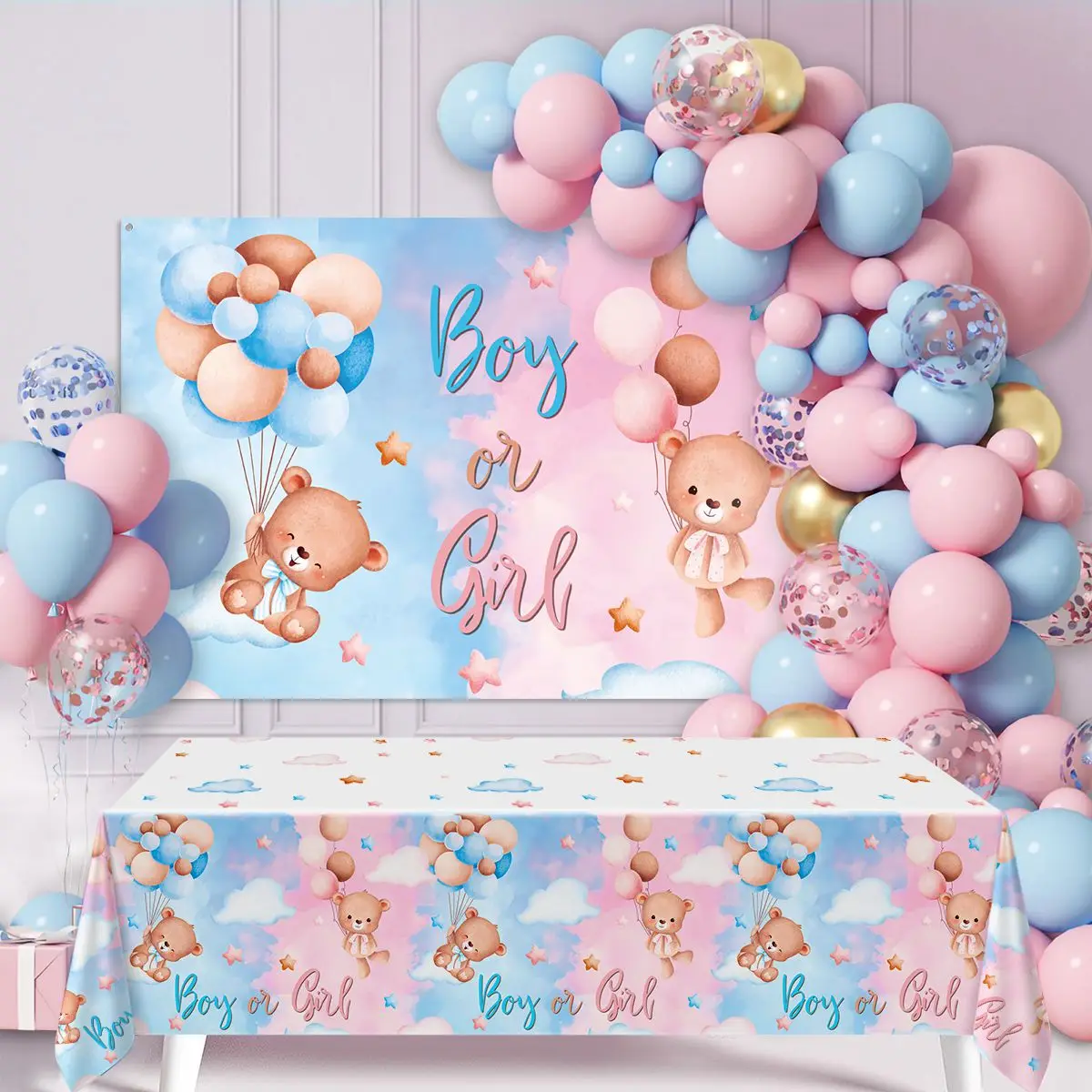 

Gender Reveal Party Decoration Blue Pink Ballon Garland Arch Kit Backdrop Boy Or Girl Baby Shower Birthday Party Supplies