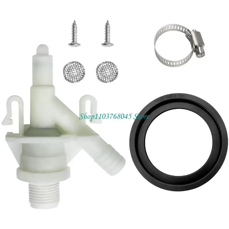 R53F Toilet Flushing Upgrades Set With Valves Seal And Hardware Accessories