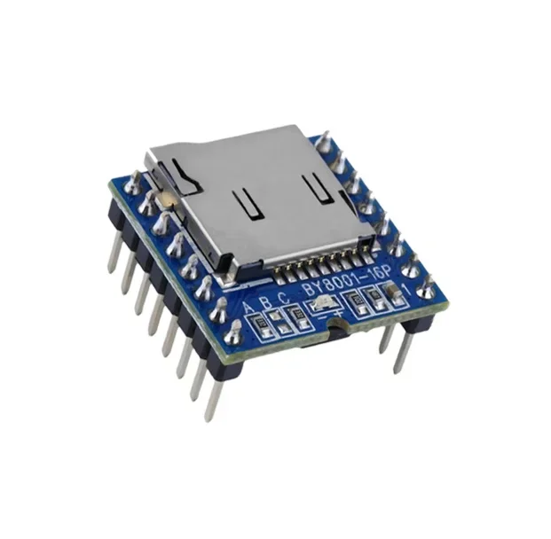 

TF Micro SD U-Disk BY8001-16P MP3 Player Audio Voice Module Board 3.3V 5V for Arduino