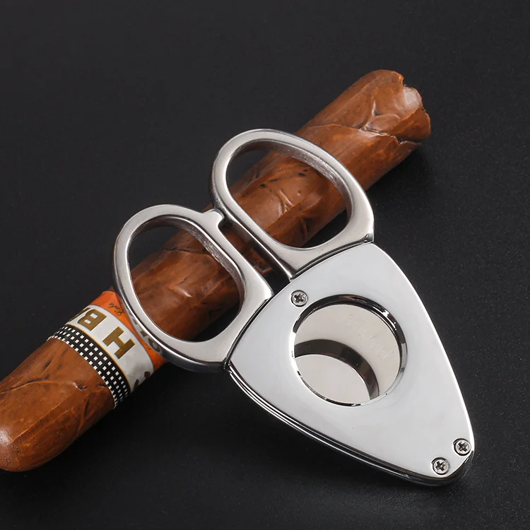 Cigar Cutter Knife Pocket Cigar Cutter Scissors Zigarre Semi Cigar Knife Scissors Smoking Cigar Guillotine Cutter Scissors