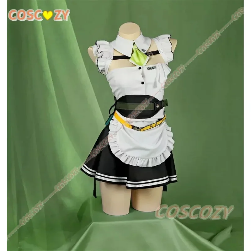 2025 이이 이기의 여신 게임 니케 코스프레 소다 섹시 메이드 유니폼 코스튬 가발 할로윈 카니발